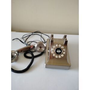 Crosley Kettle Classic Desk Phone, Brushed Chrome Works